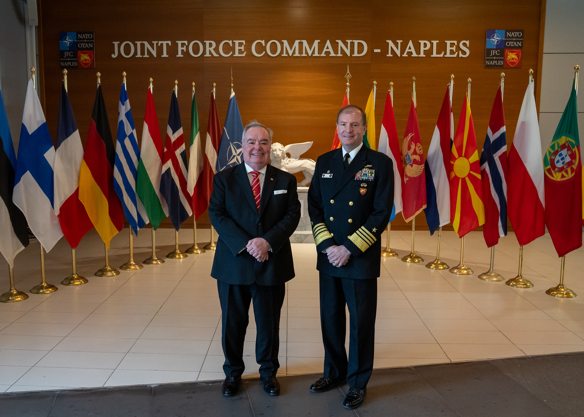 Visite du Grand Maître au quartier général du Commandement des forces interarmées de l’OTAN de Naples