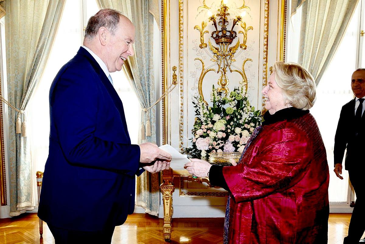 Presentation of Letters of Credence of Her Excellency Ms Daniela MEMMO d’AMELIO, Ambassador Extraordinary and Plenipotentiary of the Sovereign Military and Hospitaller Order of Saint John of Jerusalem of Rhodes and of Malta to the Principality of Monaco