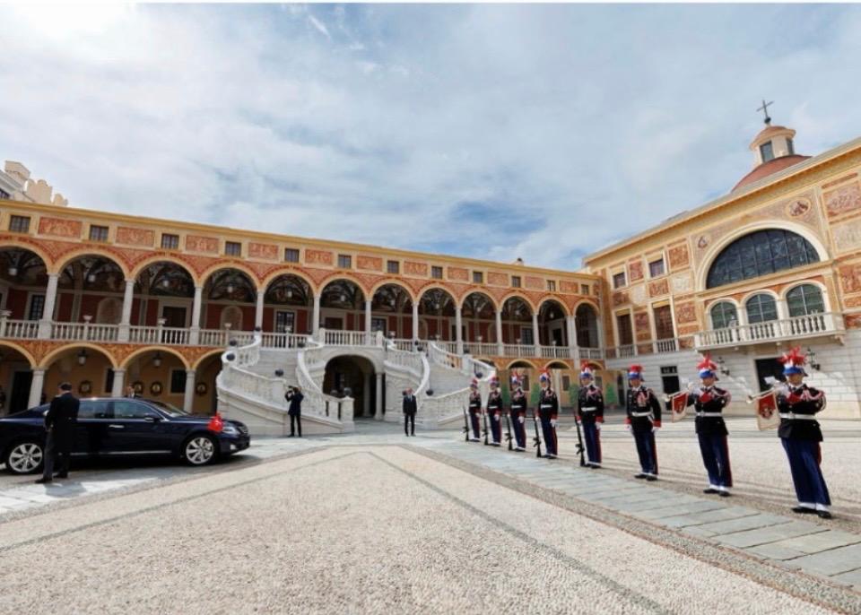 Official Arrival of H.E. Ms Daniela MEMMO d’AMELIO at the Prince’s Palace of Monaco
