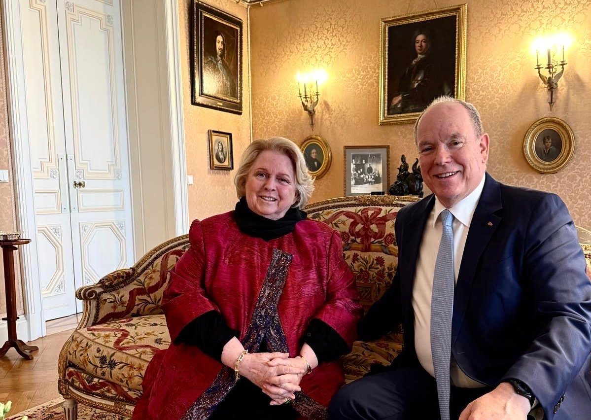 Private Audience of H.E. Ms Daniela MEMMO d’AMELIO with H.S.H. Prince Albert II of Monaco